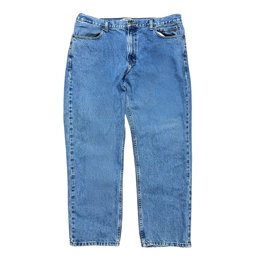 Vintage 90s Harley Davidson Motorcycles Blue Denim Jeans Size 40x30